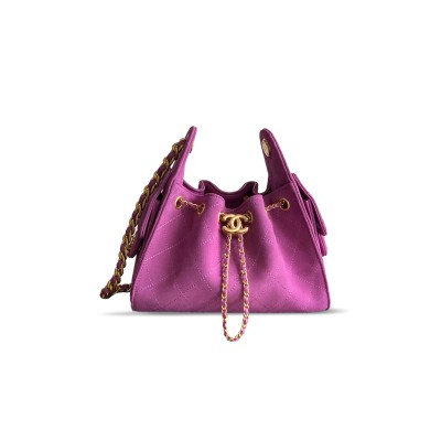 CHANEL 25 MINI HOBO BAG SUEDE AS5631 (22*20*12.5cm)